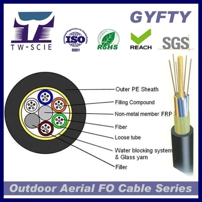 GYFTY-FS mehradriges Luftglas im Freien gepanzertes Faser-Optik-Ethernet-Kabel spinnen