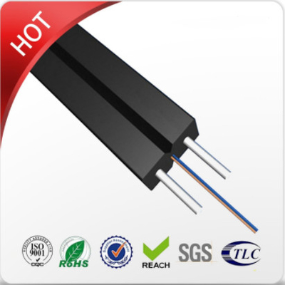 Schwarze/weiße Jacke mit Stahldraht FRP verstärken Faser-Optik-Ethernet-Kabel für Hauptnetz