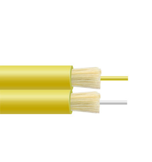 High Density Zip-Cord Duplex Glasfaser-Patch-Kabel mit verschraubten Fasern für flexible Anwendungen im Innen- und Außenbereich