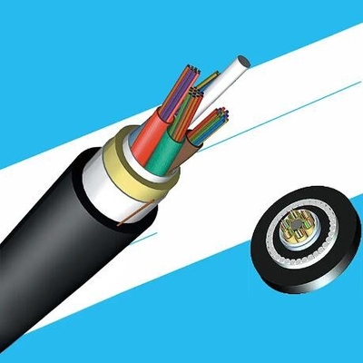 Außen-Aireal Single-Mode SM Glasfaserkabel 12 24 Kern ADSS Nichtmetallische SM Luftfaserkabel