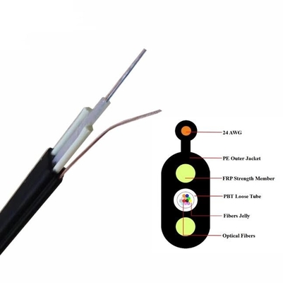 Flat Toneable Unit Tube Mini Locatable Electric Hybrid Flat Fiber Optic Kabel