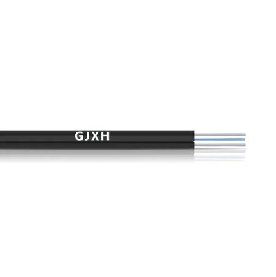 2 Kerne Einzelmodus mit 2 parallelen FRP FTTH GJXH Drop Glasfaserkabeln
