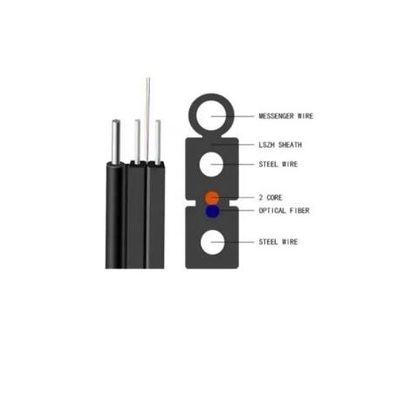 Außen 1Core 2Cores 4Cores Selbsttragende G657a1 G657a2 9/125 FTTH Drop Kabel