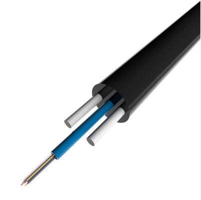 4 Kern flache selbsttragende FTTH Outdoor Drop Glasfaserkabel