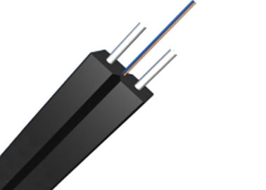 1-24 gepanzertes Fasertransceiverkabel Kern Inspektion G657A1 FTTH-Netz LSZH Schwarz-Jacke für Innen