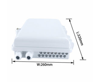 High-Density Fiber Management 16 Kern Outdoor Fiber Optic Splitter Box ABS / PC Umweltfreundliche Materialien