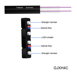 3.1*2.0mm FRP Innen-LSZH Lichtwellenleiter des Stärke-Mitgliedsftth