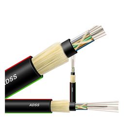 Kern-flexibles gepanzertes Kabel ADSS PET Jacken-2-144 lösen Rohr-Lichtwellenleiter, Lichtwellenleiter im Freien
