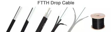 Schmetterling-förmiger Lichtwellenleiter FTTH GJYXFH Simplexbogen-Art G657A1-Lamelle-Faser-Optikkern 2