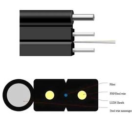 Stahl-Stärke-Mitglieds-Inspektion FTTH LSZH äußeres Hüllen-2*0.45mm Transceiverkabel aus optischen Fasern