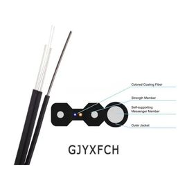 PVC- oder LSZH-Jacken-Bote-Wire Ftth Drop-Kabel-Faser-Optik