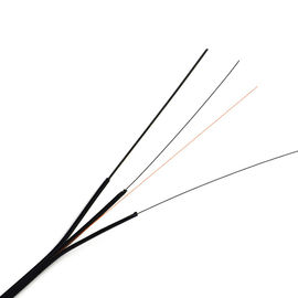 1-4 Transceiverkabel FRP bedeckten des Kern-FTTH/Stahl-Stärke-Mitglied flaches Lichtleiterkabel