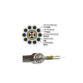 24 Kern OPGW zusammengesetztes obenliegendes rostfreies optisches Kabel steelFiber gute Qualität Erdung ACS OPGW