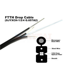 Kern-Monomode--Abbildung 8-Lichtwellenleiter GJYXCH/GJYXFCH selbsttragender FTTH des Transceiverkabel-1/2/4 im Freien