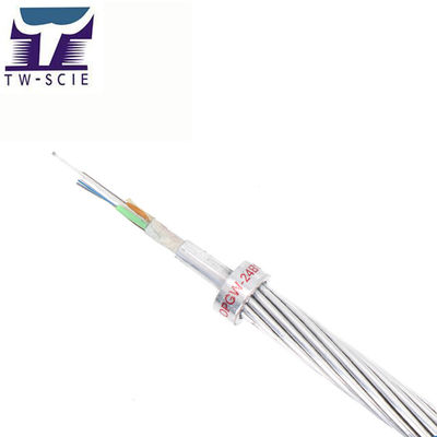 optische Erdung 2 Schicht schwemmte zentralen Langstreckenlichtwellenleiter Al Covered Stainless Steel Tubes OPGW an