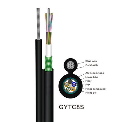 36 Kern-Selbststützgepanzertes Netz verkabeln GYTC8Sfiber-optisches Kabel für Außenkabel