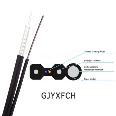 LSZH-Hüllen-Bogen-Art FTTH-Transceiverkabel vier entkernen in mehreren Betriebsarten