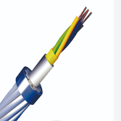 OPGW Aluminiumkabel obenliegendes der Erdungs-OPGW Kabel-plattiertes Stahldes draht-aus optischen Fasern